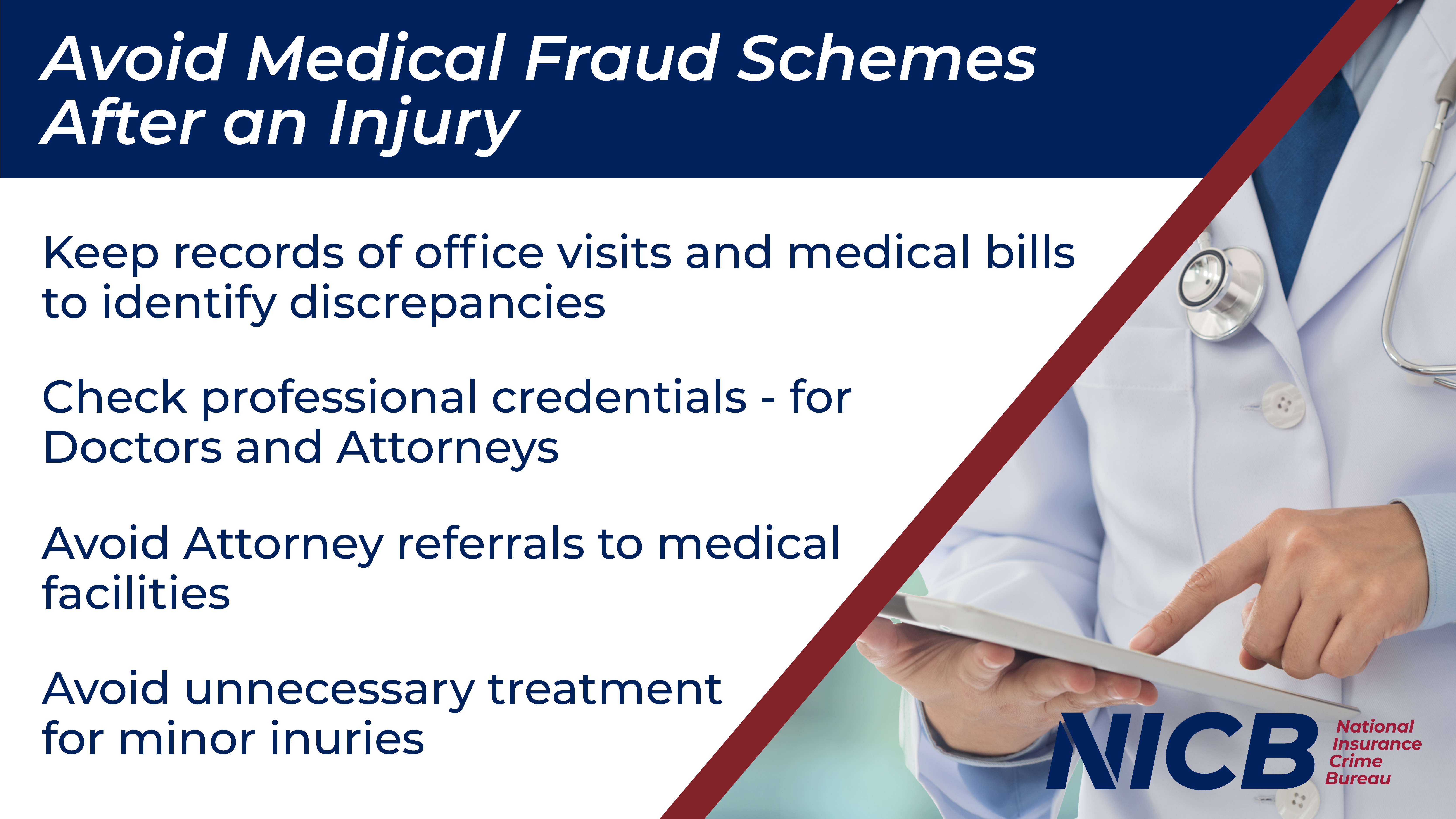 Avoid Medical Fraud Schemes After an Injury