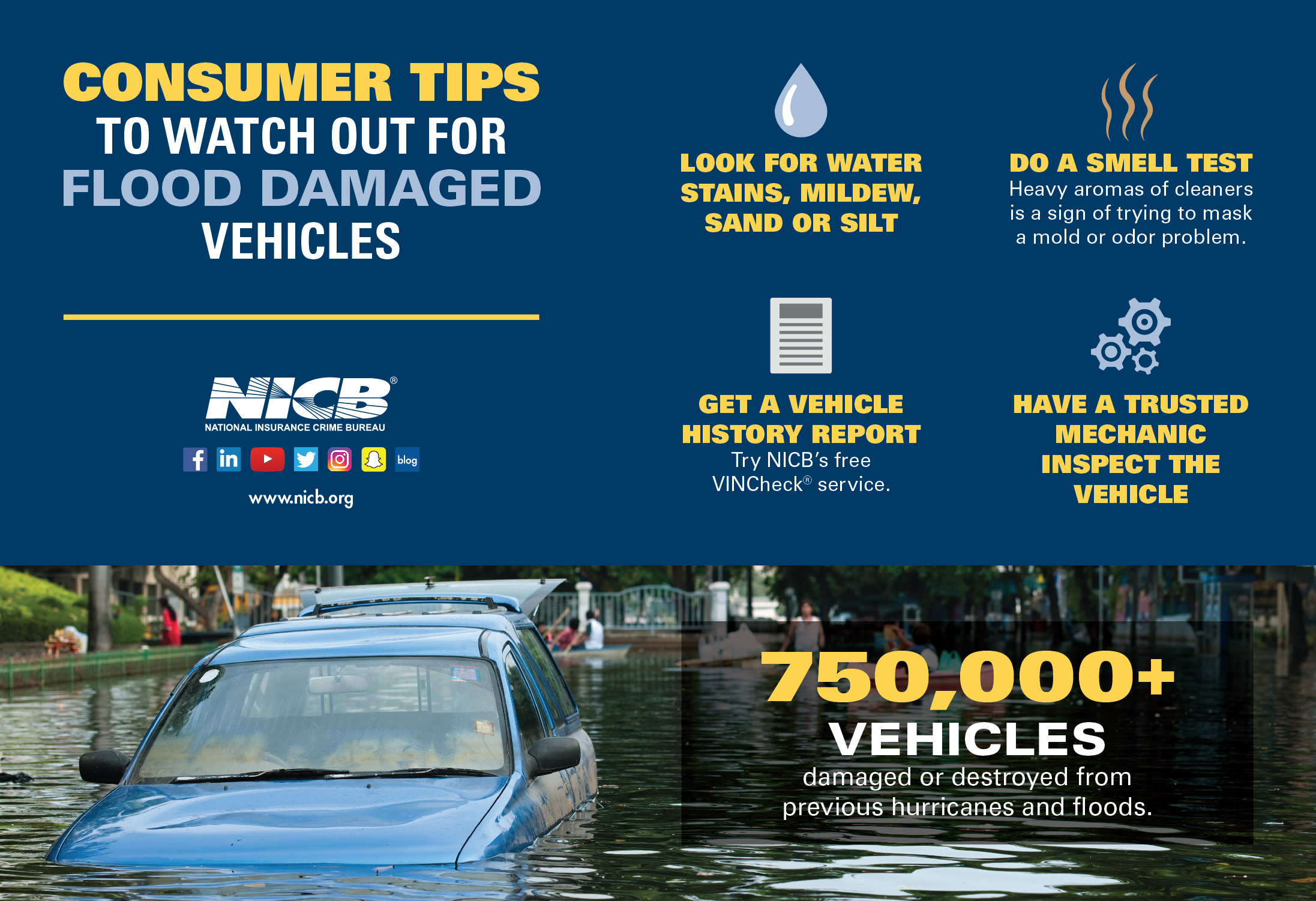 Flooded Vehicles Infographic