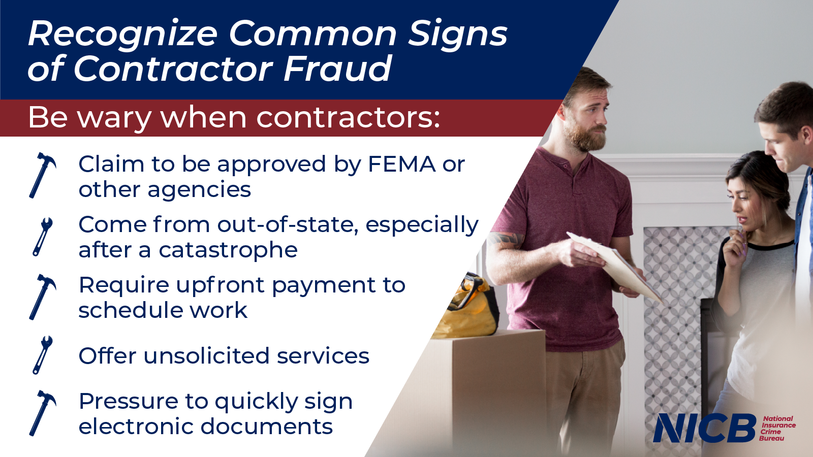 Recognize Common Signs of Contractor Fraud