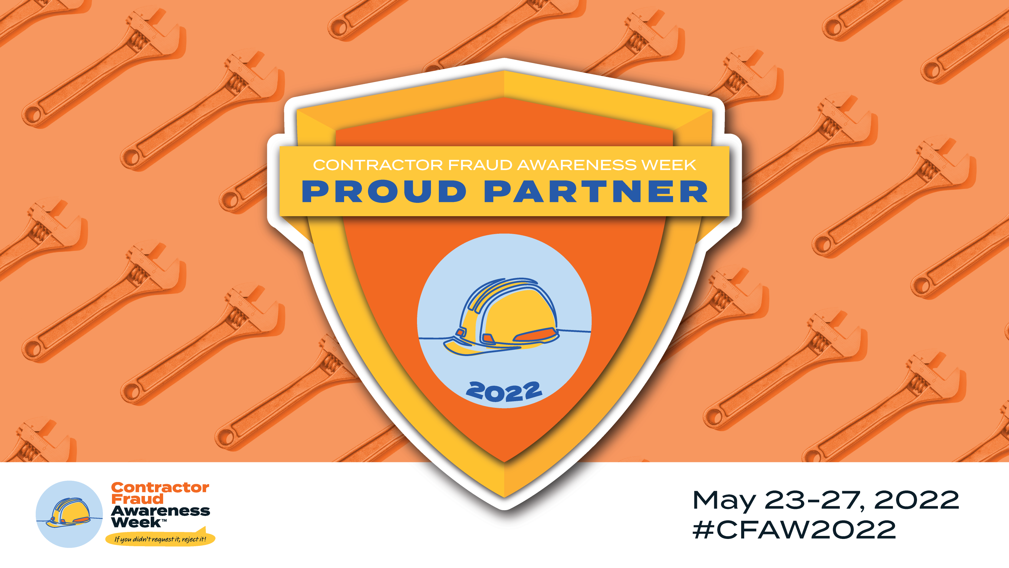Proud Partner Orange Graphic