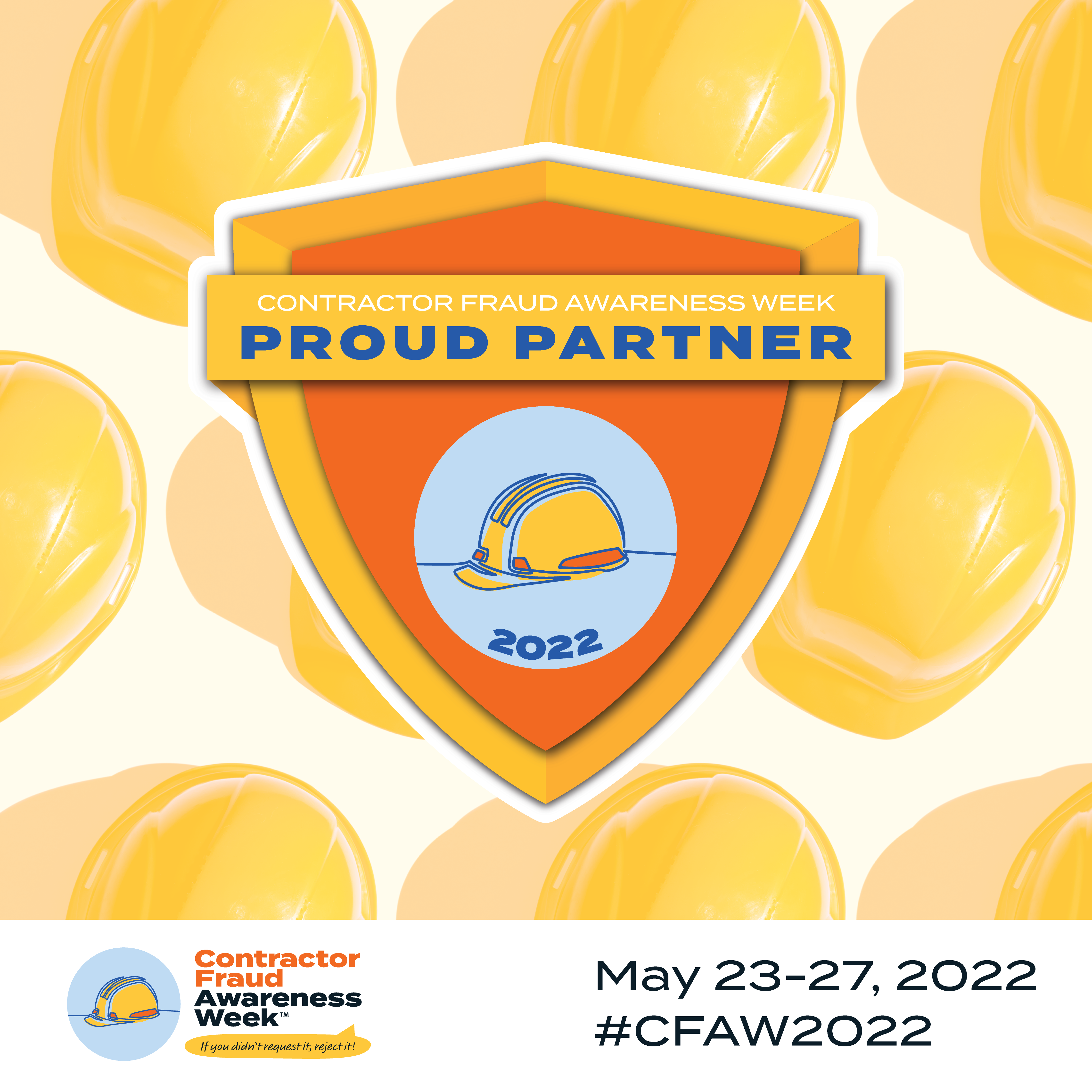 Proud Partner Yellow Graphic