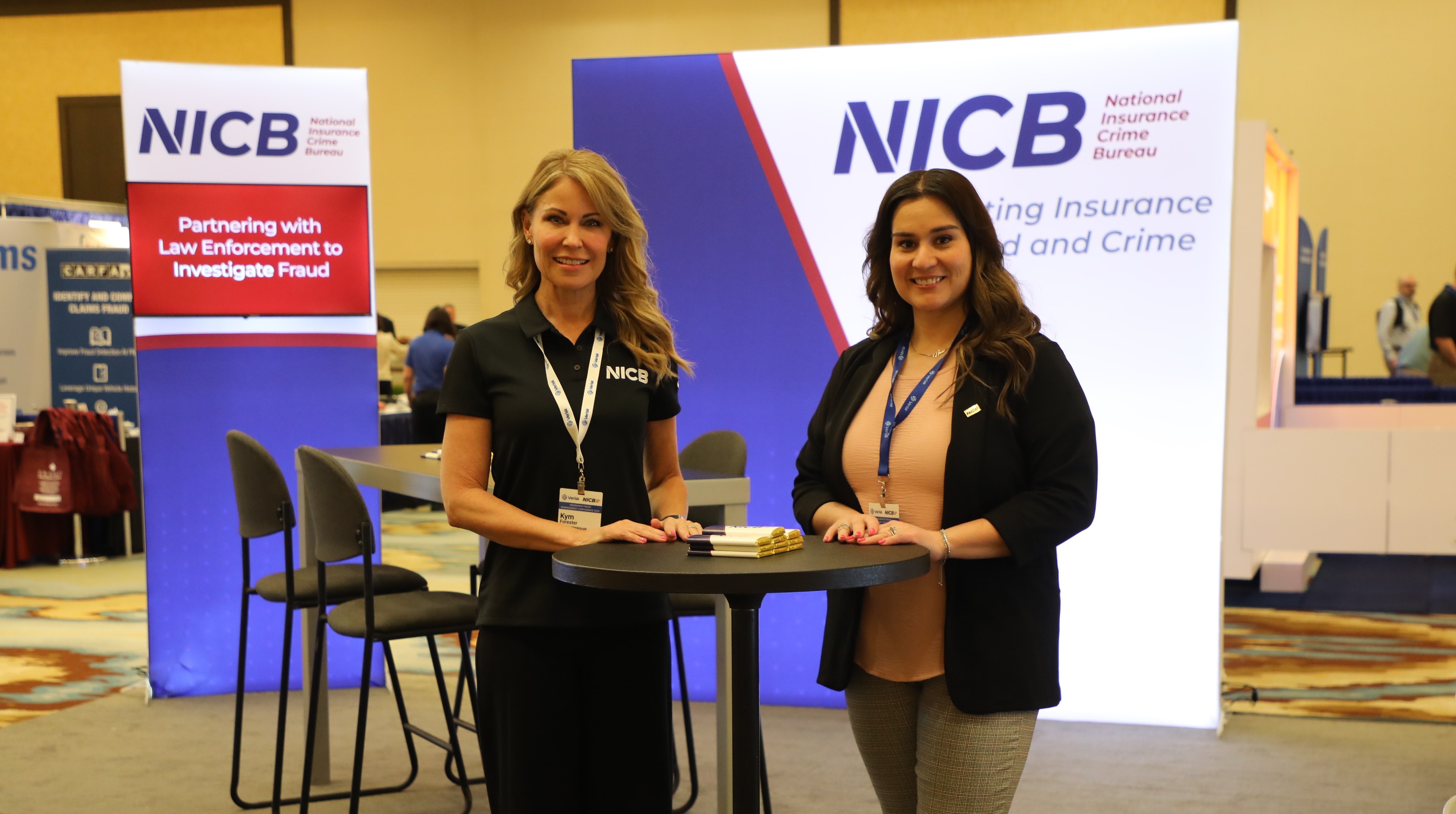 Nina Vitalo and Kim Forrester at NICB IFM Booth