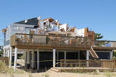 Hurricane House Damage