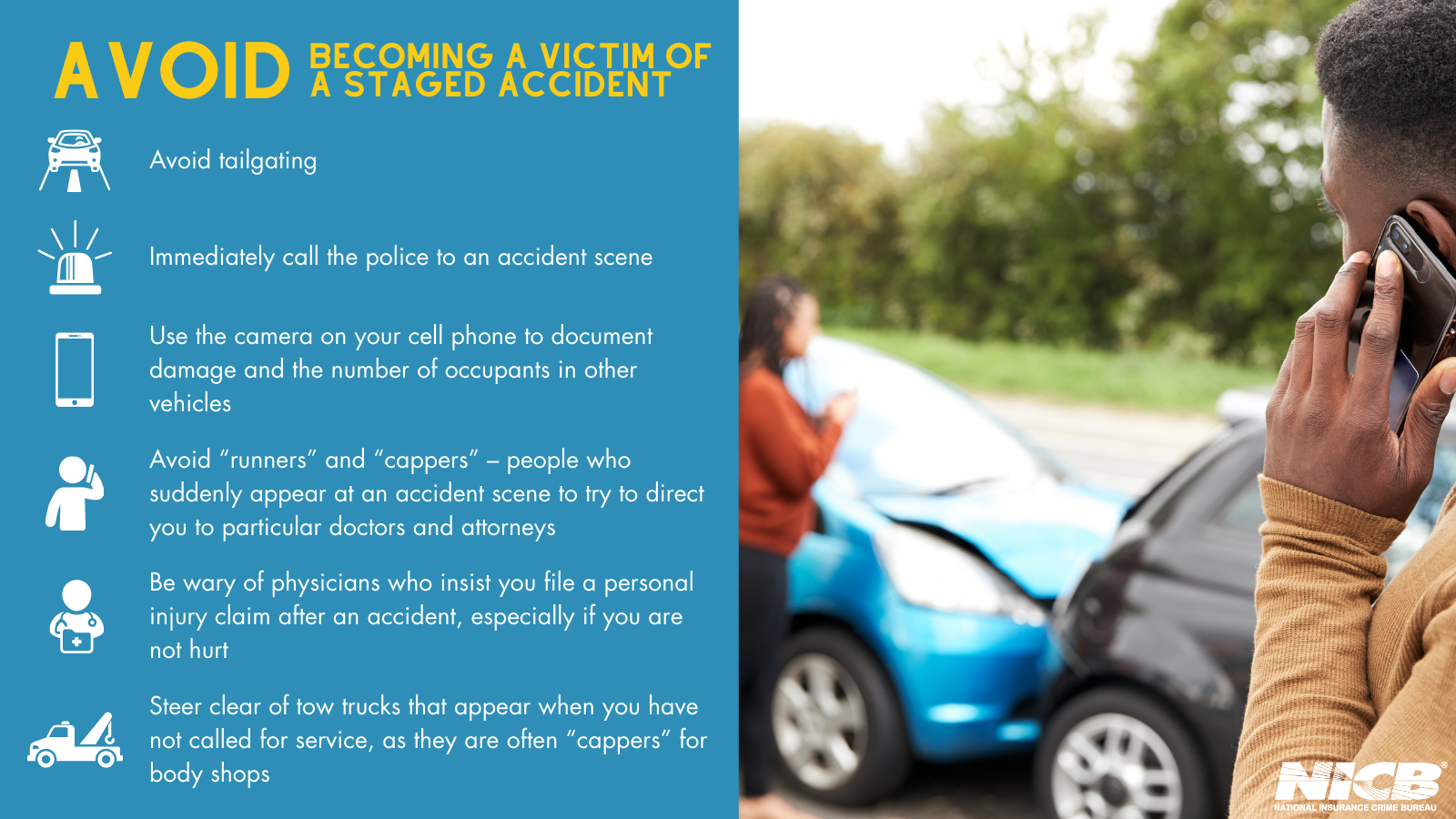 Staged Accident Tips