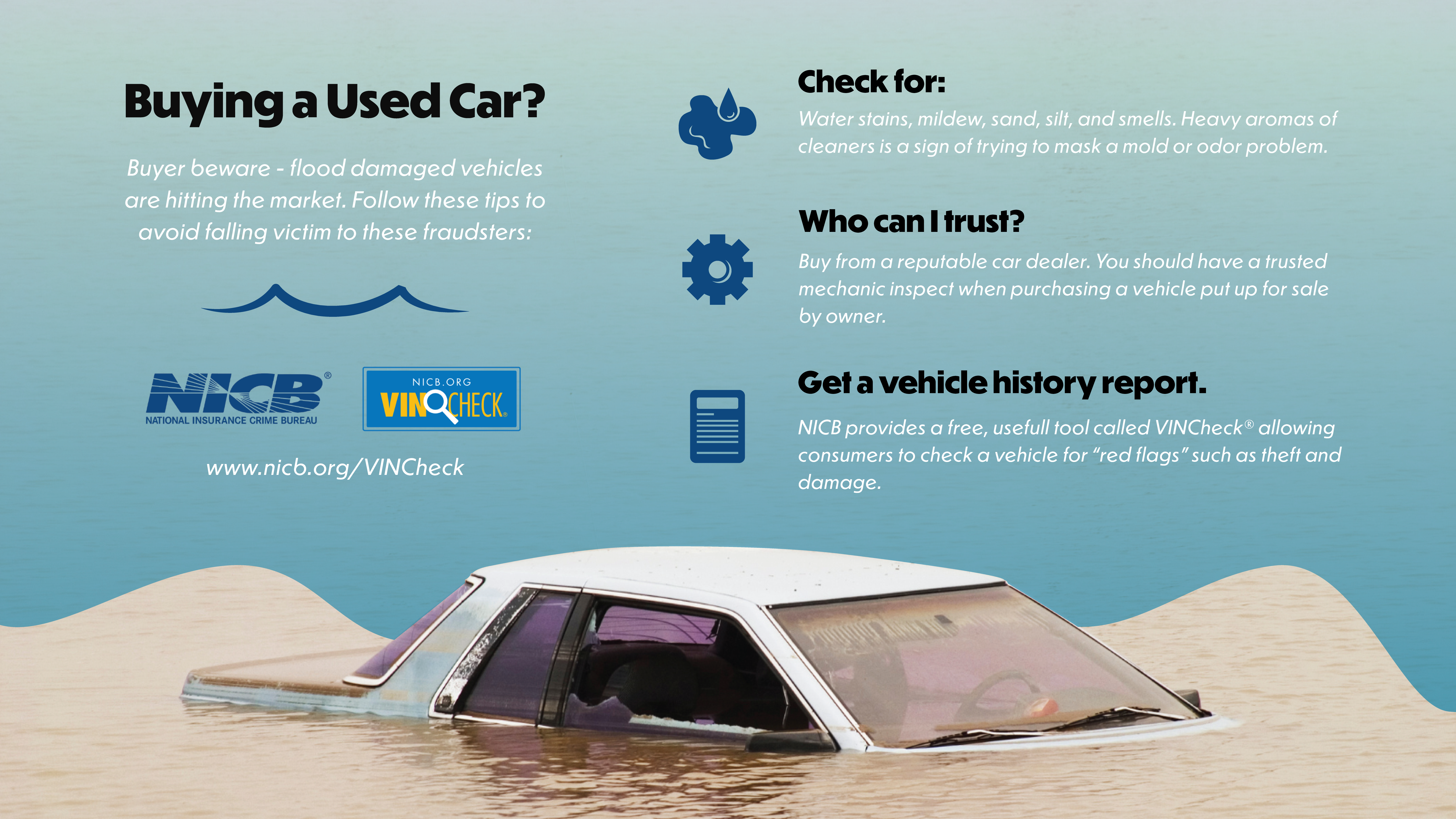 Avoid Buying a Flood Damaged Vehicle
