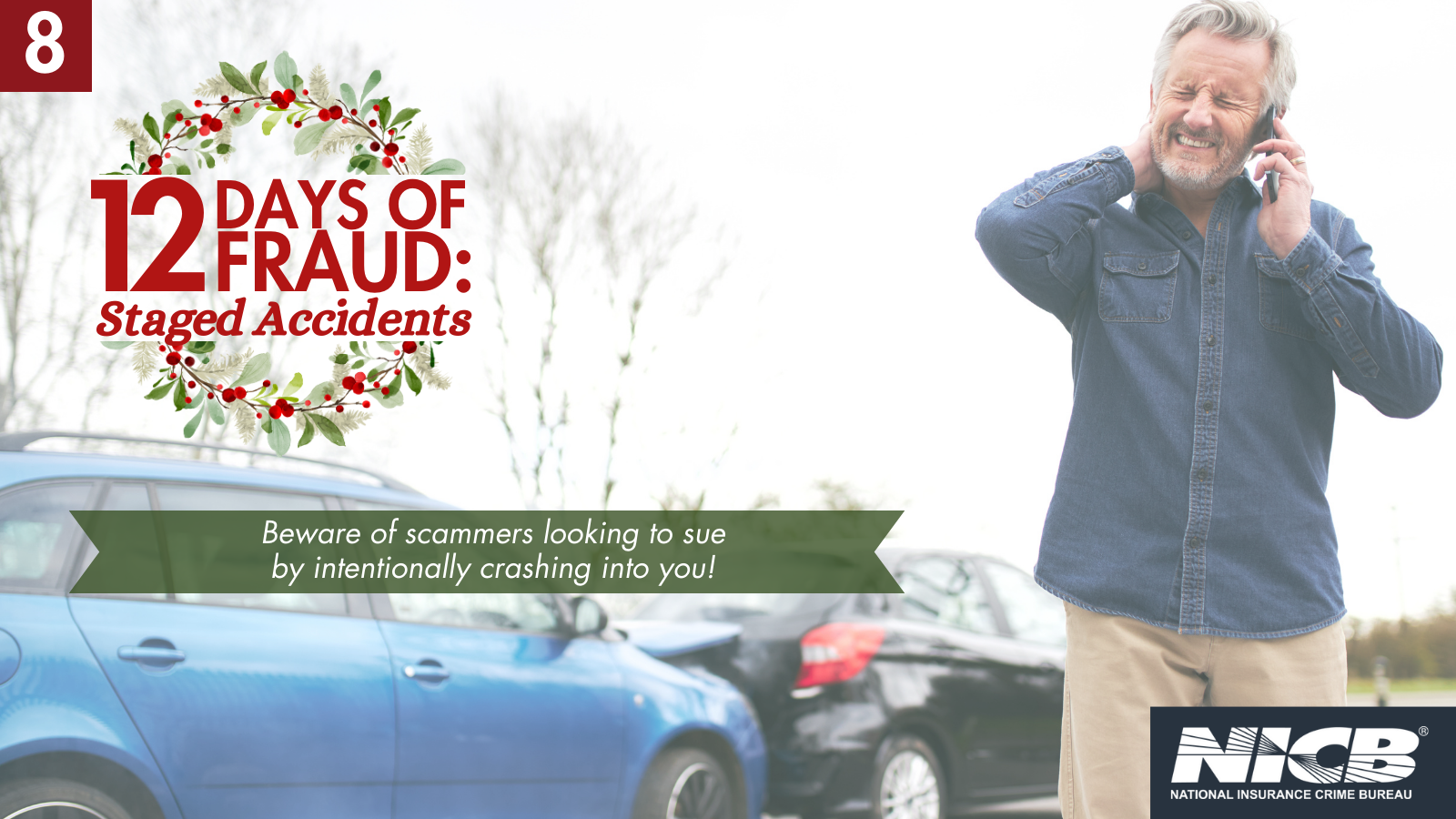 Beware of scammers looking to sue by intentionally crashing into you!