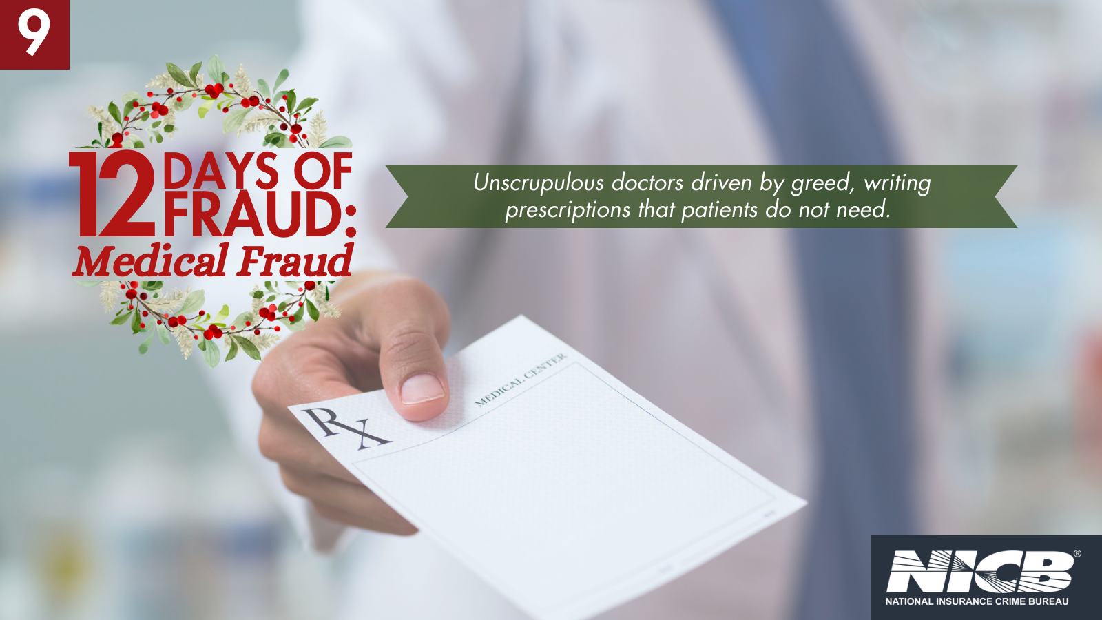 Unscrupulous doctors driven by greed, writing prescriptions that patients do not need.