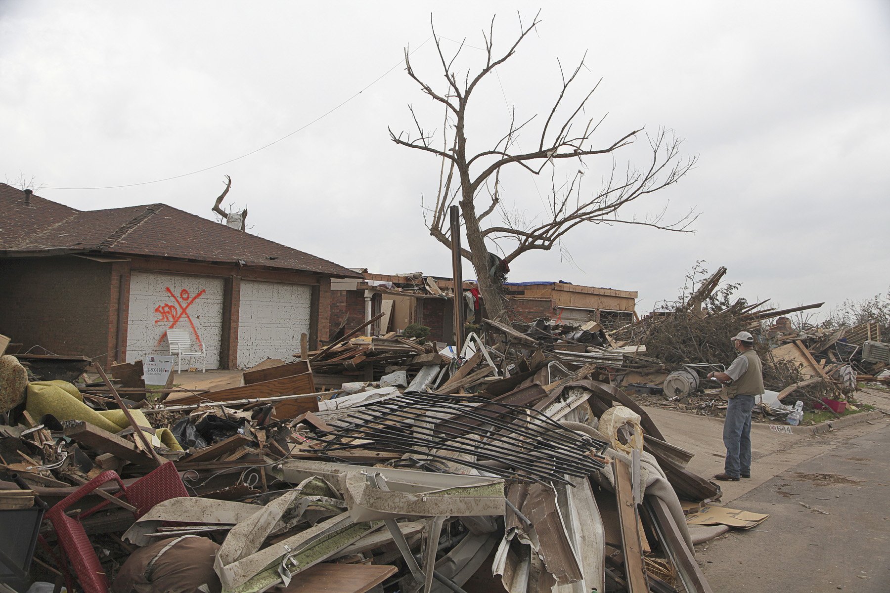 Damage from F-5 tornado that struck Moore, Oklahoma