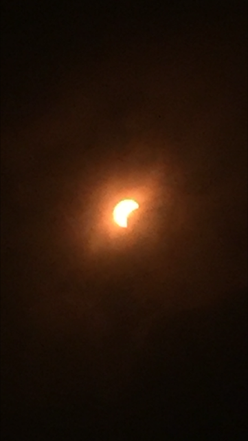 Solar eclipse in Sea Bright, NJ