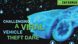 Main cover image from challenging a viral dare article summer-fall 2023 informer