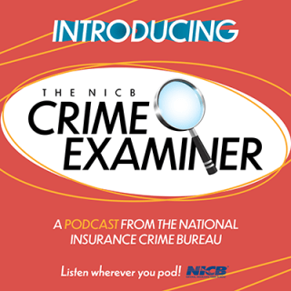NICB Crime Examiner Podcast Times Square graphic