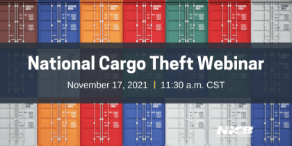 National Cargo Theft Webinar 2021 banner